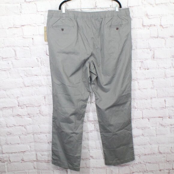 LL Bean Lakewashed Stretch Khakis Comfort Waist Standard Fit Gray XXL 32" - Picture 6 of 10